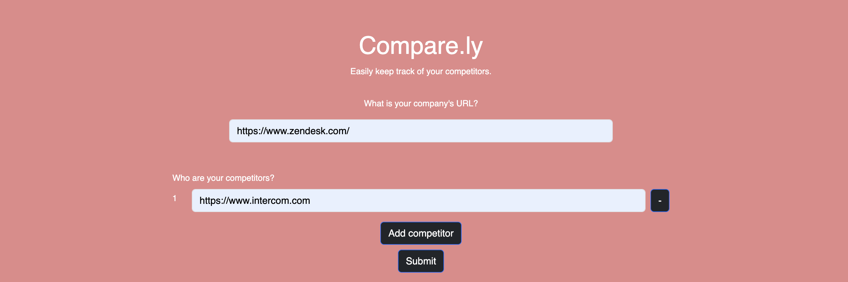 Generate a comparison